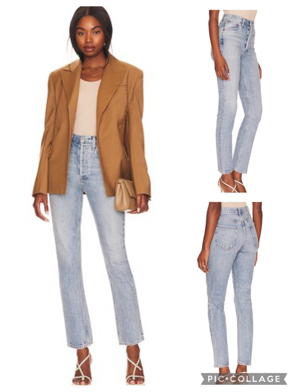 AGOLDE Riley High Rise Straight Crop Jeans in Renewal Women’s size 24